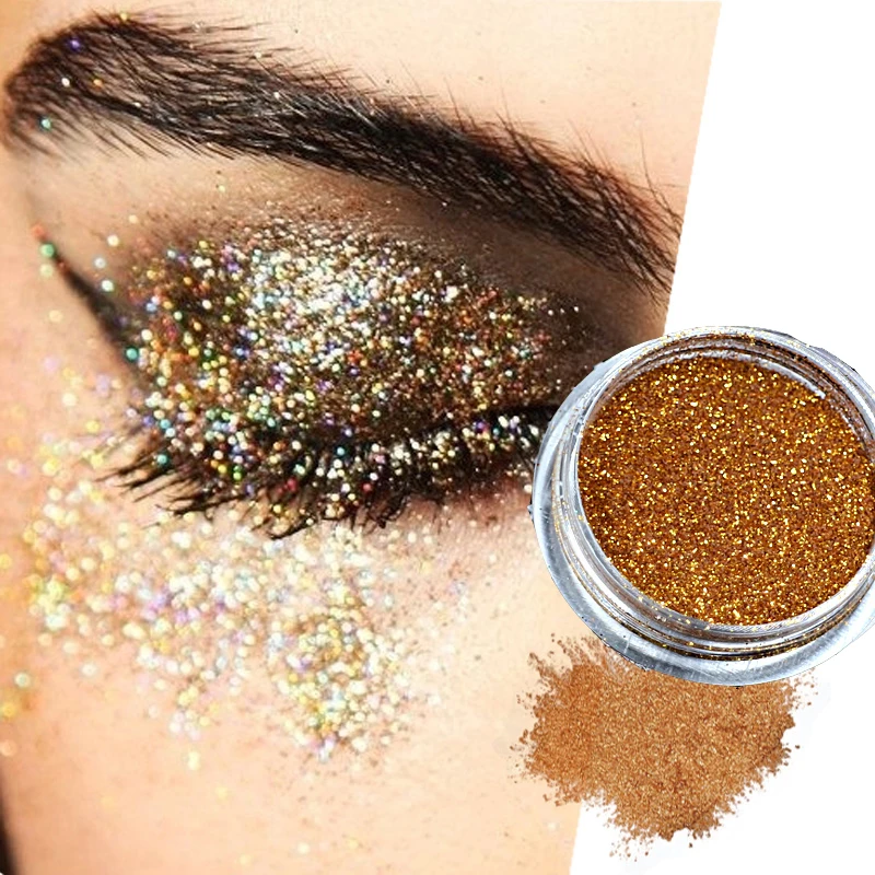 24 цвета алмазные мерцающие тени для век пигмент тела блестящая пудра макияжа