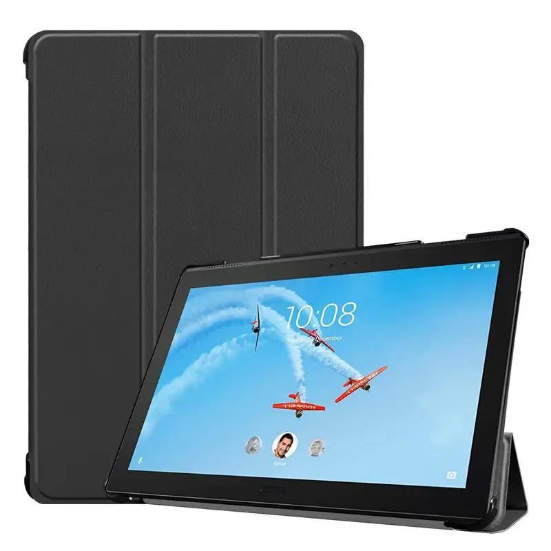 Чехол для lenovo Tab P10 TB-X705F 10,1 роскошный трехслойный Магнитный ультратонкая подставка защитный чехол с ручкой Styluls