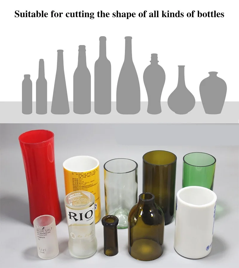 HS Tools резак для стеклянных бутылок регулируемый режущий станок набор