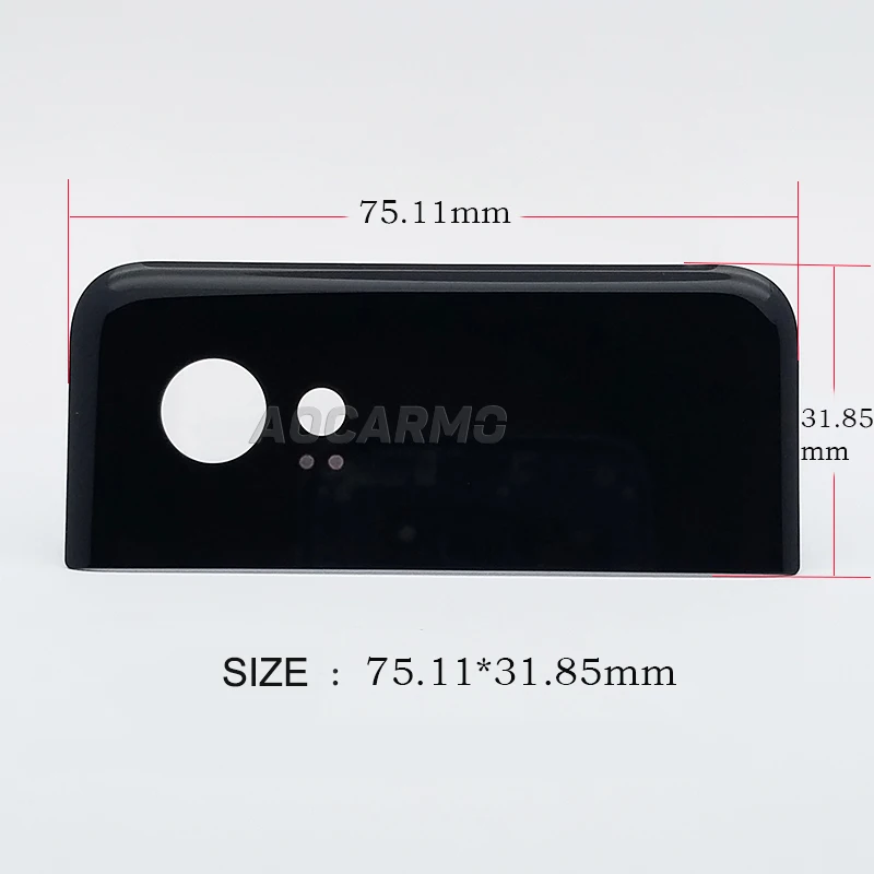 Aocarmo Оригинальный Новый заднее стекло Корпус крышка камеры с клеем для Google Pixel 2 XL