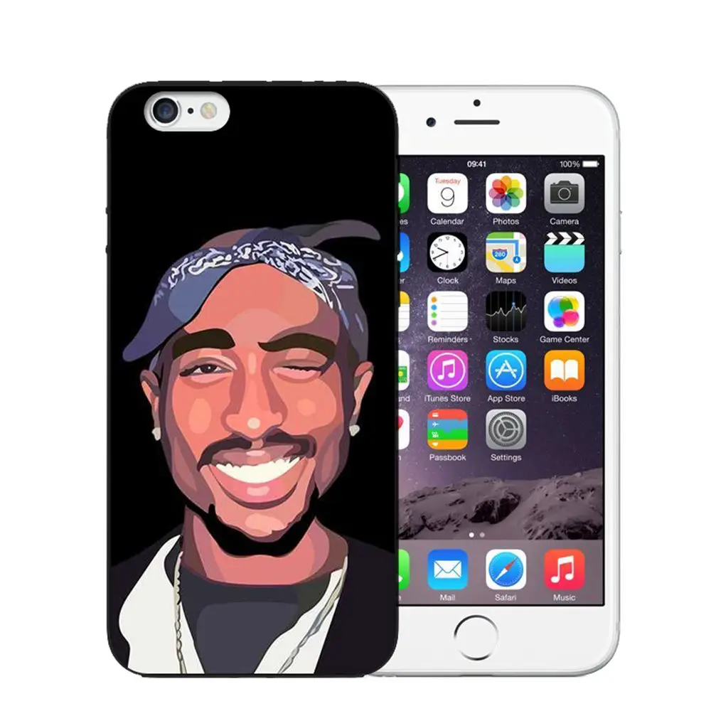 Чехол для телефона 2Pac Tupac Shakur силиконовый чехол iPhone 5S SE 6 6S Plus 7 7Plus 8 8Plus X Мягкая