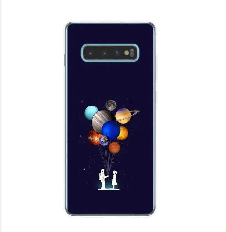 Чехол для Samsung Galaxy S6 S7 S8 S9 Plus мягкий силиконовый мультяшный чехол из ТПУ с рисунком