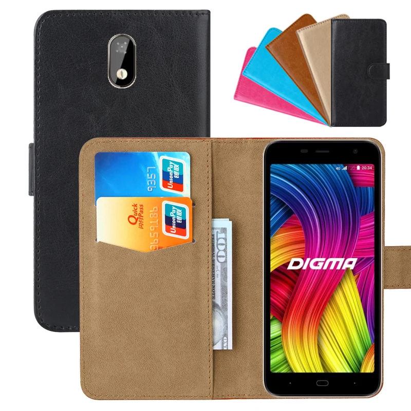 

Luxury Wallet Case For Digma LINX Base 4G PU Leather Retro Flip Cover Magnetic Fashion Cases Strap