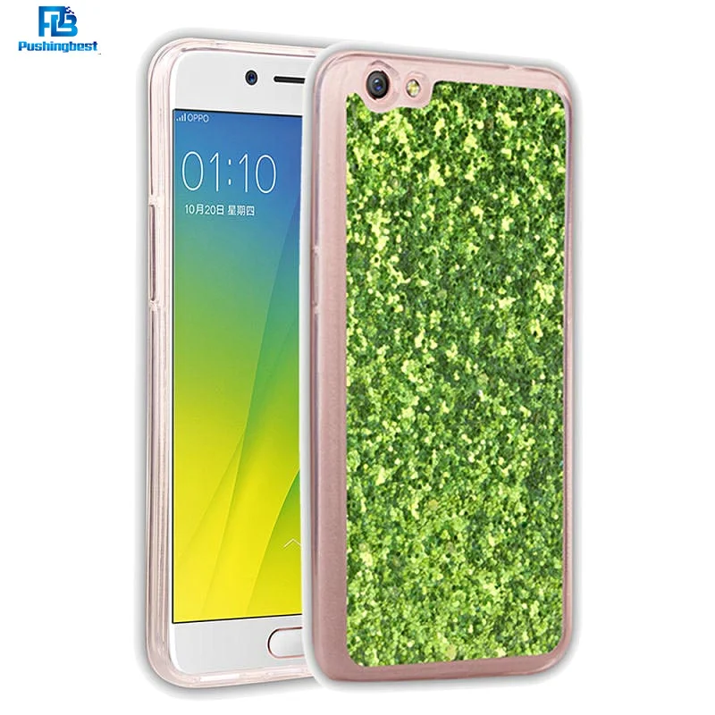 Pushingbest ТПУ чехол для Oppo R9s плюс R11 Plus чехлы Модные блестками силиконовый