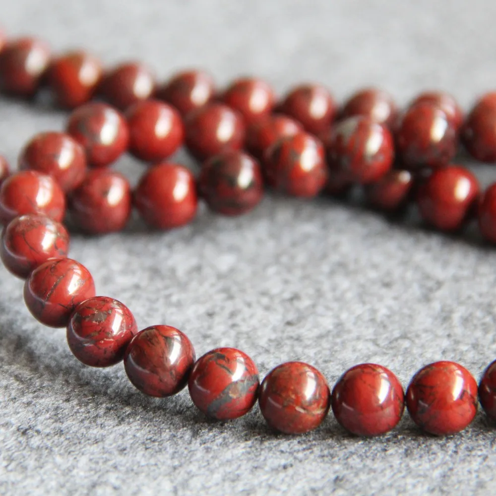 Лидер продаж новинка для ожерелья и браслета 10 мм темно-красные бусины из