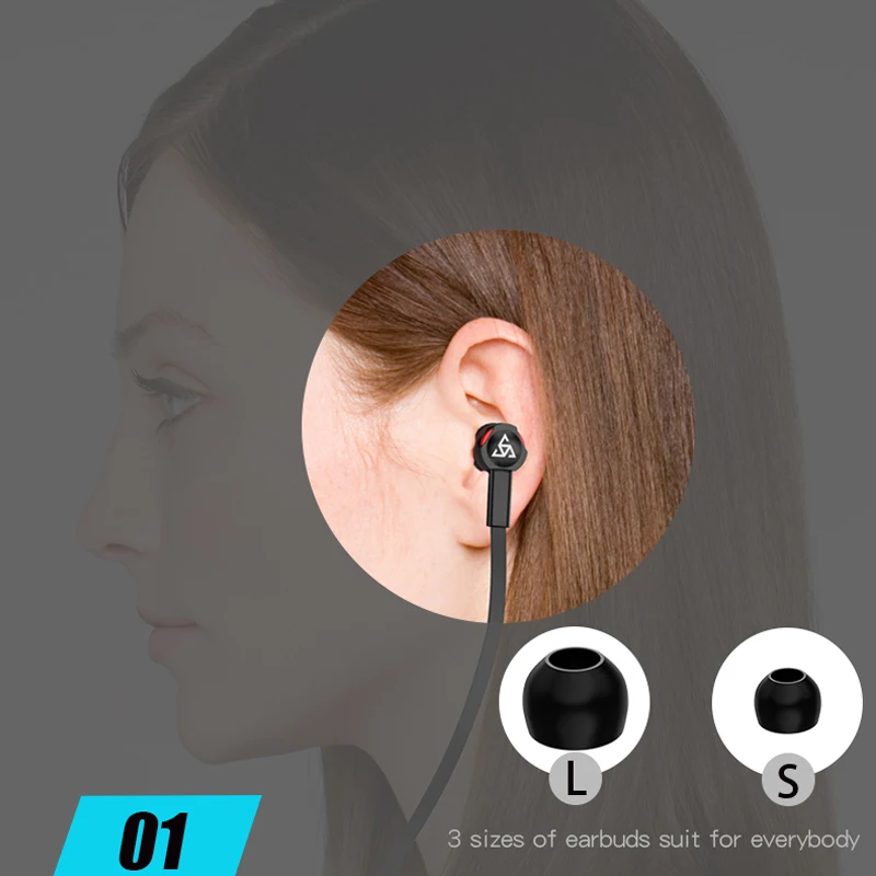 Плоские проводные наушники с защитой от обмотки для телефона MP3 mp4