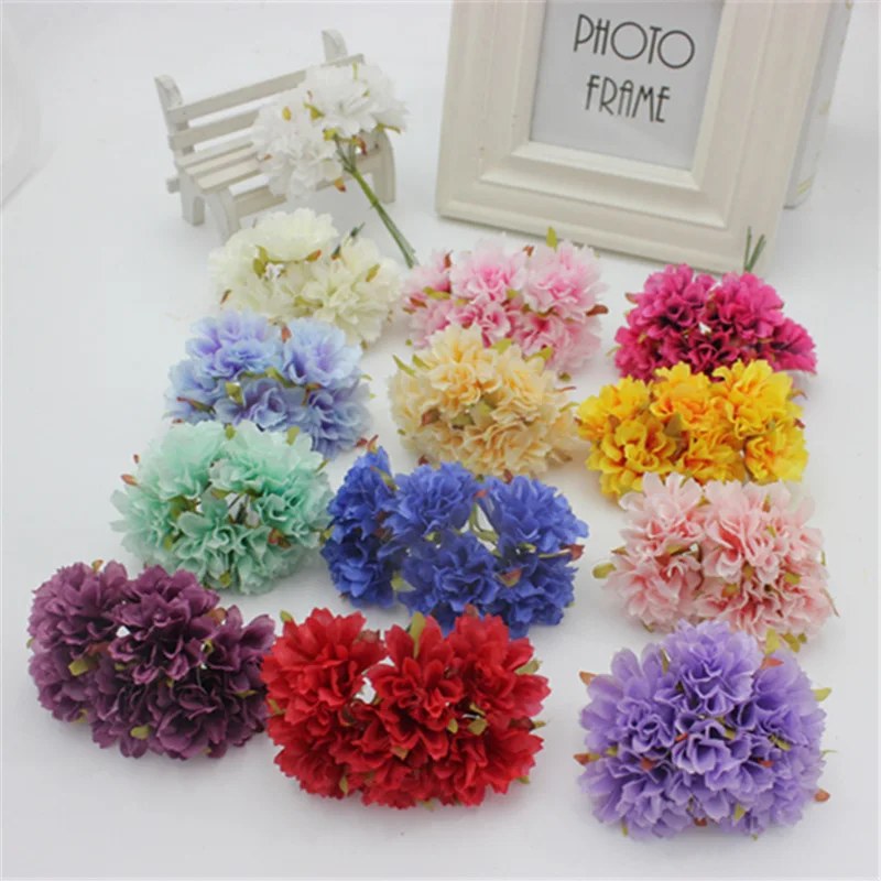 Шелковые бутоны с искусственными тычинками букет цветов для дома сада свадьбы