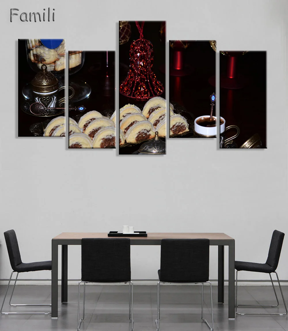 Модульная картина коричневый кофе в чашке настенное искусство холст картины