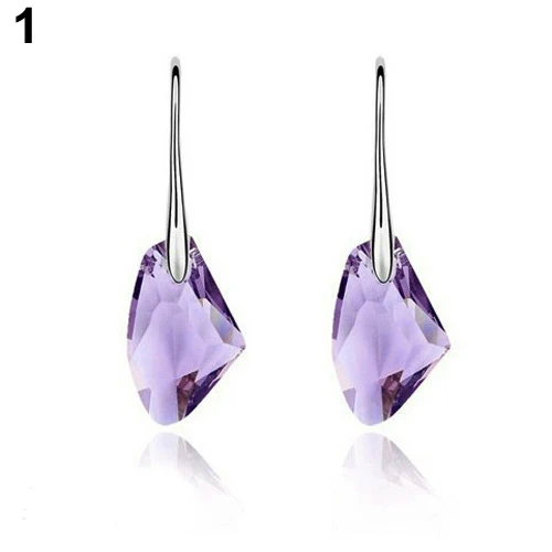 Женские асимметричные серьги Bluelans с кристаллами|hook earrings|hook drop earringscrystals hook earrings |