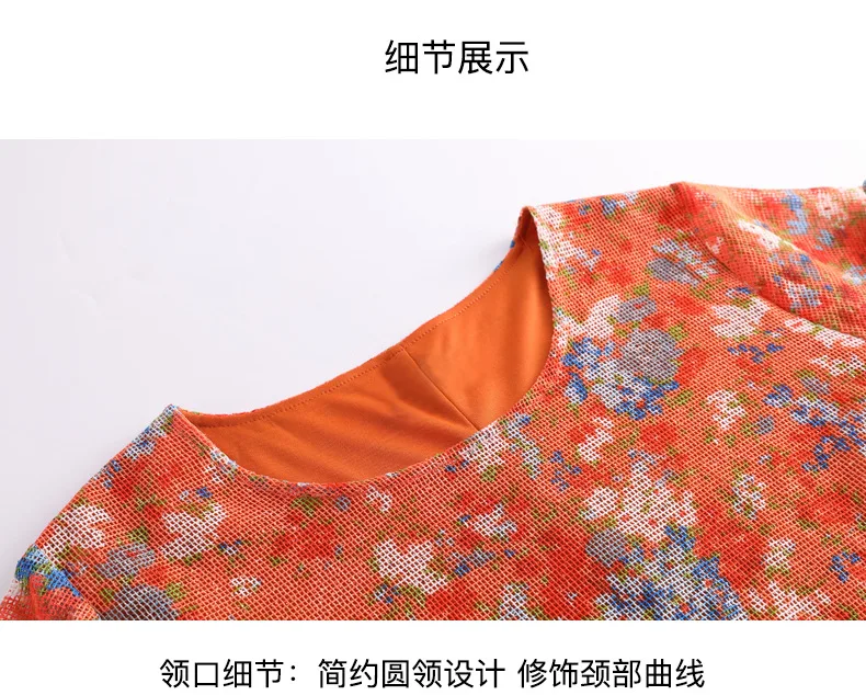 TUHAO подиумное открытое женское платье размера плюс 10XL 9XL 8XL элегантное вечернее платье с оранжевым принтом винтажное офисное платье