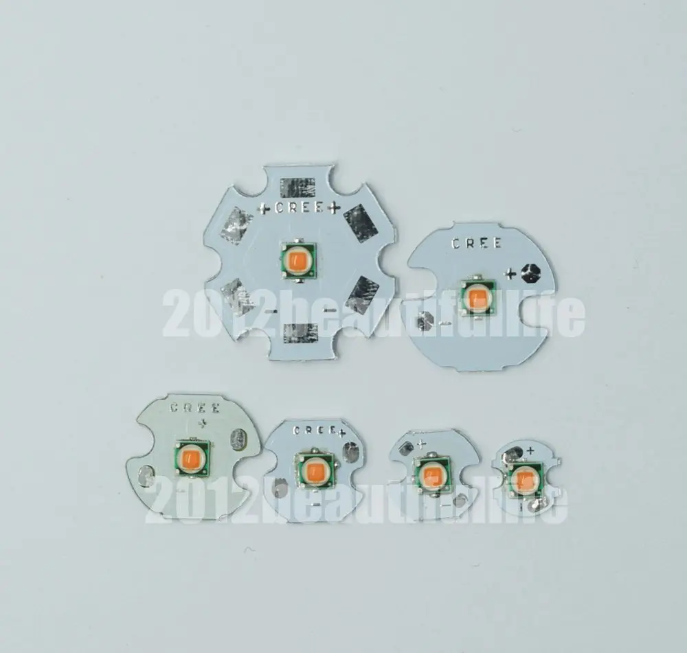 10pcs/lot 3w 400nm-840nm 3535 led diode full spectrum led on 8mm 10mm 12mm 14mm 16mm 20mm PCB