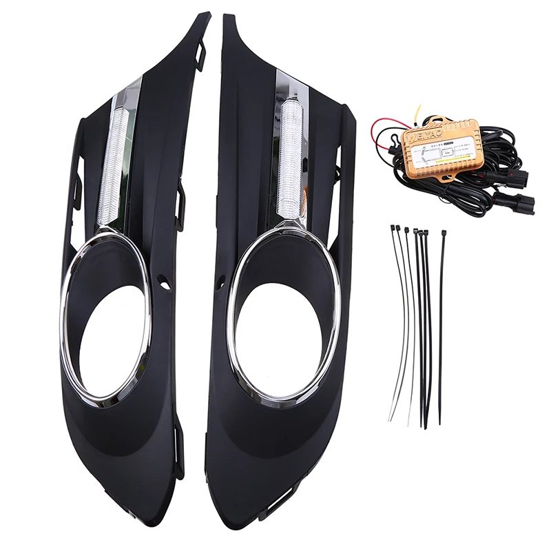 Черный матовый противотуманный фсветильник рь POSSBAY DRL передний бампер решетка