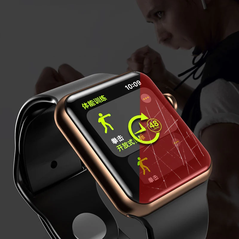 Suntaiho ТПУ полное покрытие HD защитная пленка для экрана Apple Watch серии 4 44 мм Защитная