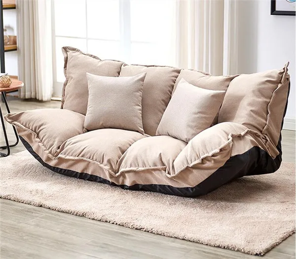 Beige Color Японский напольный диван татами складной современный диван для отдыха кровать Видео игровой диван для гостиной мебель домашний диван любовное сиденье - Цвет: Beige Color