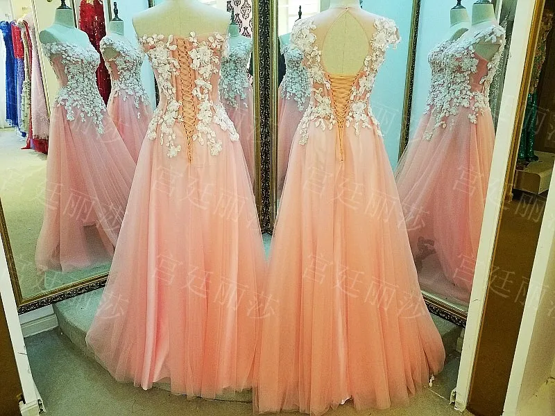 LS01880 Новый вечерние платья длинные партия платье cap рукава корсет назад блестки