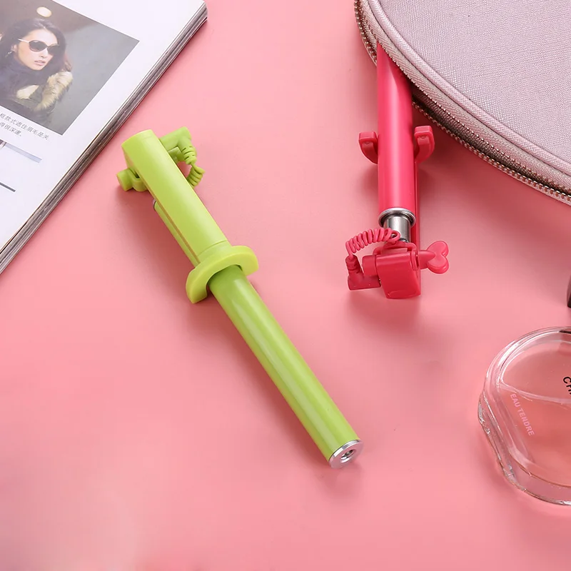 Мини селфи палка монопод проводной для Android Samsung Huawei Xiaomi Ручка универсальные