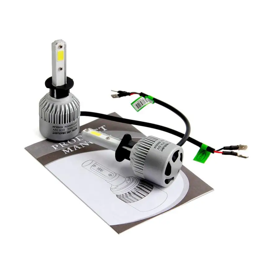 Willtoo/H1 110 W 16000LM светодиодный фары комплект для переоборудования автомобиля луч лампы дальнего 6000 К рабочая эффективность 98% супер яркий