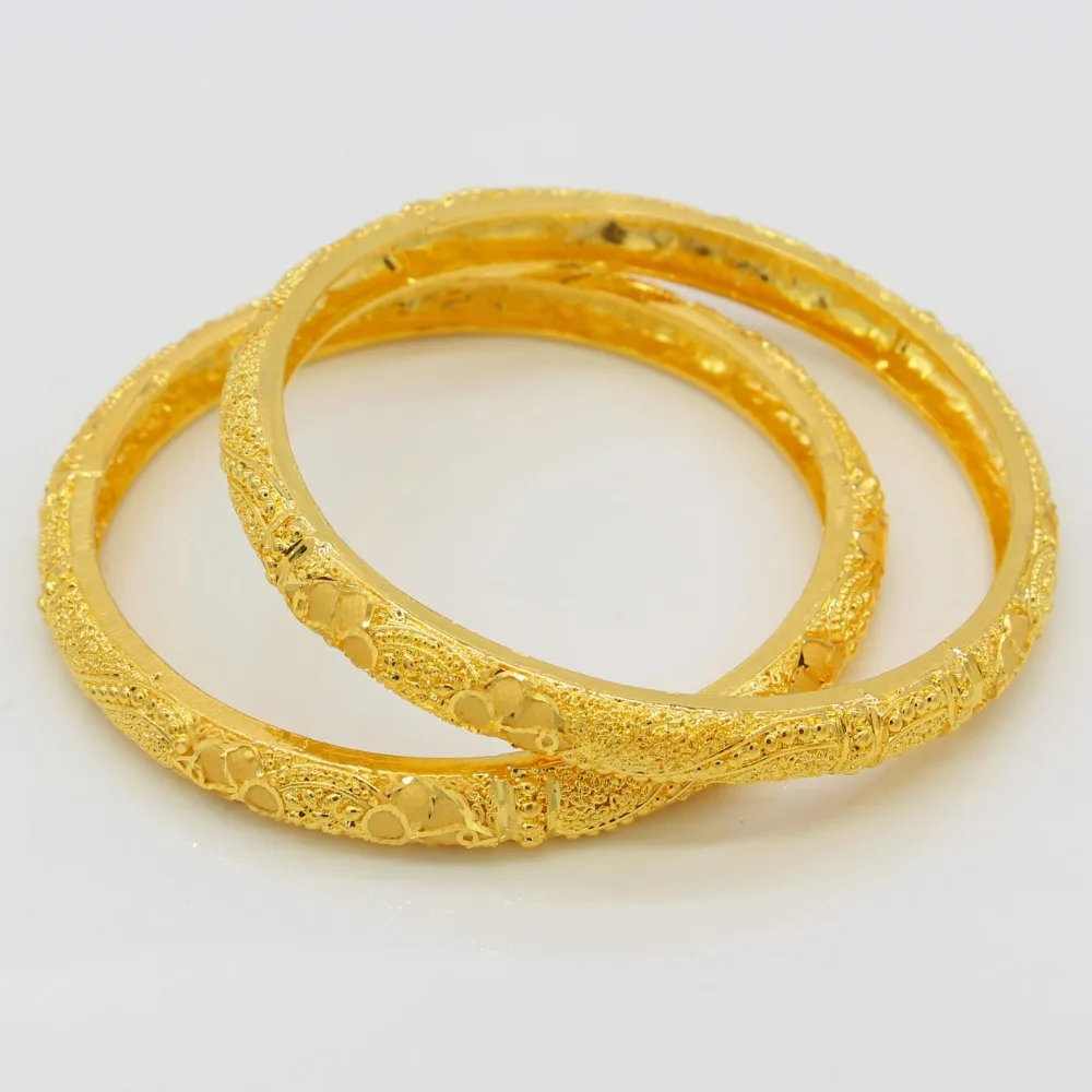 Новый Эфиопский браслеты для Для женщин 24 К золото Цвет Дубай и браслет в