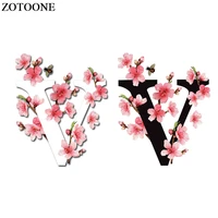 zotoone iron on transfers flower lettert patches for girl clothes heat transfer vinyl for t shirts diy applique transfer sticker