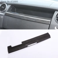 black wood grain car co pilot storage compartment decoration strip for land rover discovery 4 interior accessories