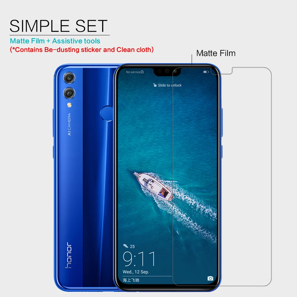 Для Huawei Honor 8X Антибликовая Защитная пленка для экрана матовая защитная против