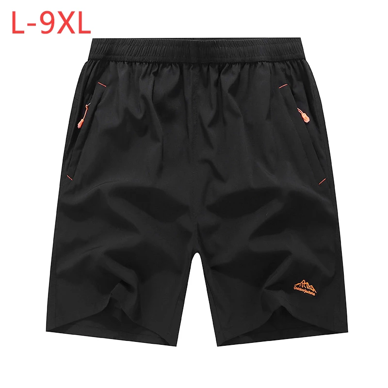 9XL мужские быстросохнущие мешковатые шорты летние повседневные свободные