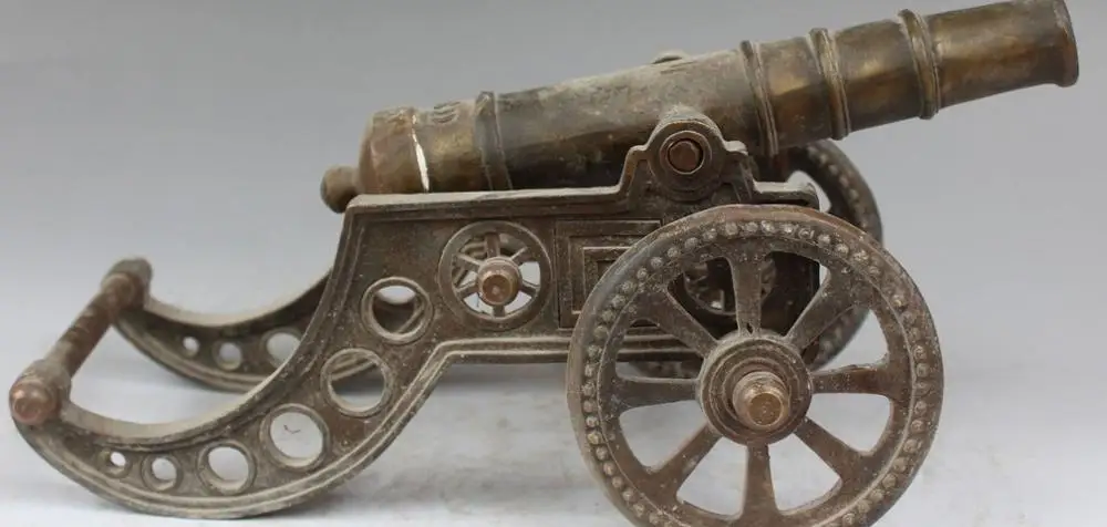 Бесплатная доставка 13 &quotсобирайте Китайскую Народную коллекцию бронзовой пушки