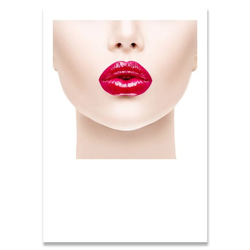 3 Мода Vogue COCO Lips Сексуальная Девушка настенное Искусство Холст плакат минималистичный принт Картина Настенная картина для гостиной домашний декор - Цвет: 3