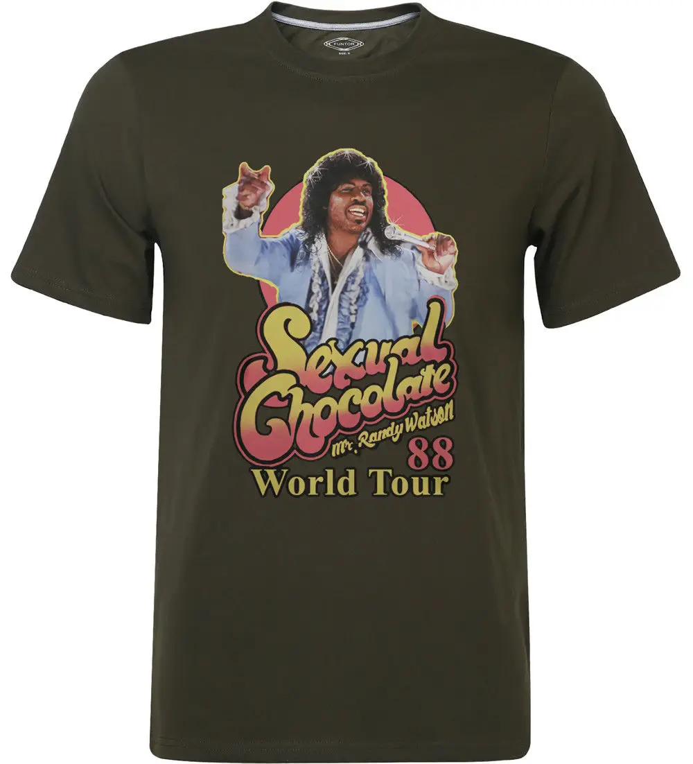 Сексуальная шоколадная футболка 88' World Tour Randy Watson Eddy merphy Movie одежда крутая