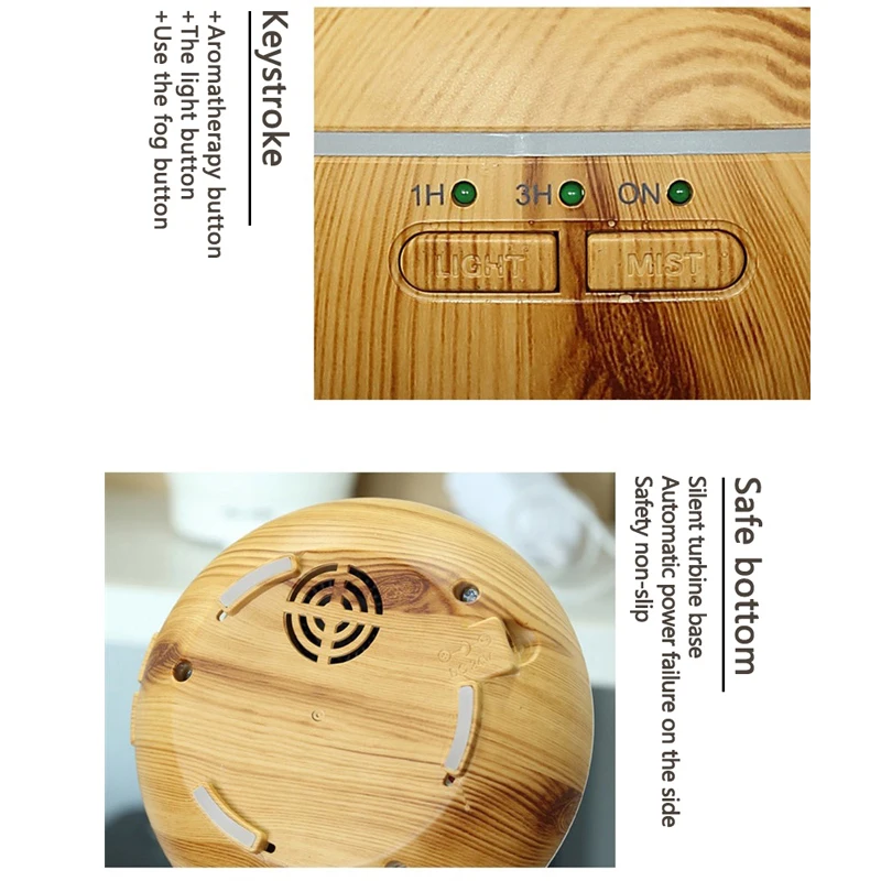Air Humidifier Essential Oil Diffuser Aroma Lamp Aromatherapy Electri Electric Home Mist Maker | Бытовая техника