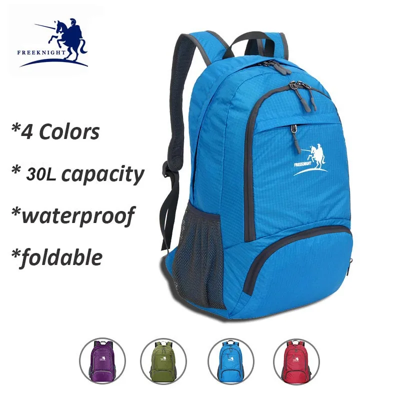 Ultralight Outdoor Foldable Backpack 30L Men Women Waterproof Packable Daypack Skin Packs for Hiking Picnics Gym Travel | Спорт и