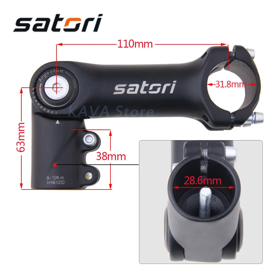 SATORI UP2 Регулируемая повышающая высота запчасть для велосипедного руля 31,8 мм рукоятка из алюминиевого сплава запчасти для велосипеда ствол MTB
