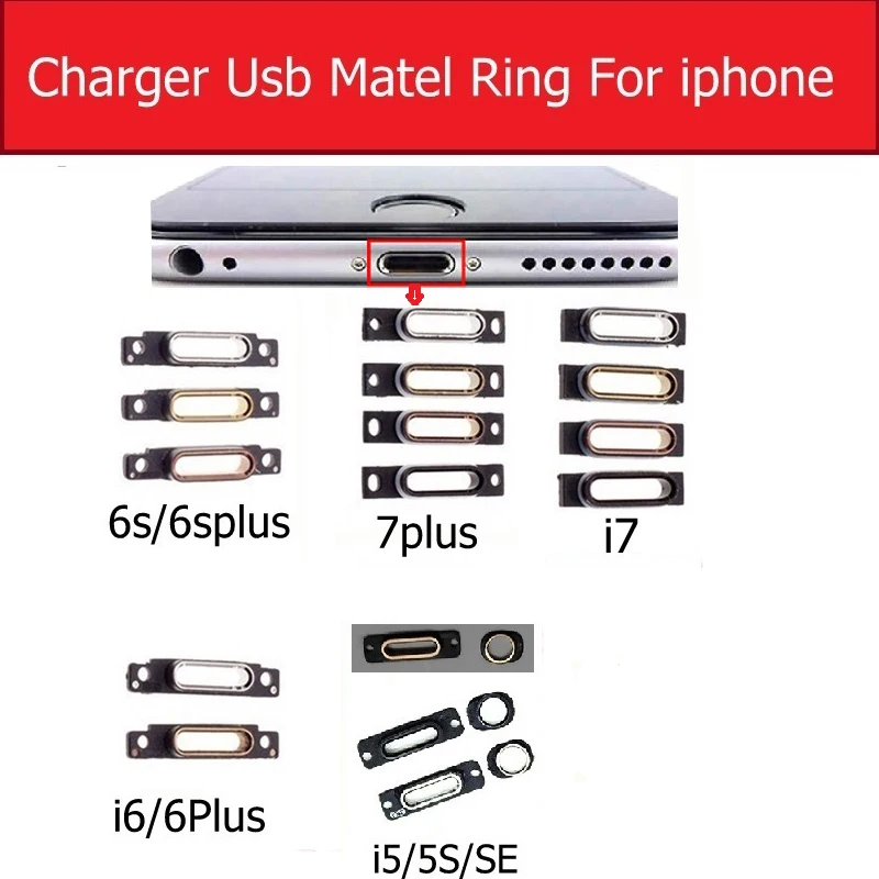 

Зарядное устройство USB разъем порт металлическая подставка удерживающее кольцо для iPhone 5 5S SE 6S 6 7 Plus разъем для зарядки док-станция браслет м...