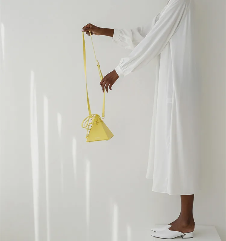 Трехмерная треугольная женская сумка на плечо дизайнерская Повседневная