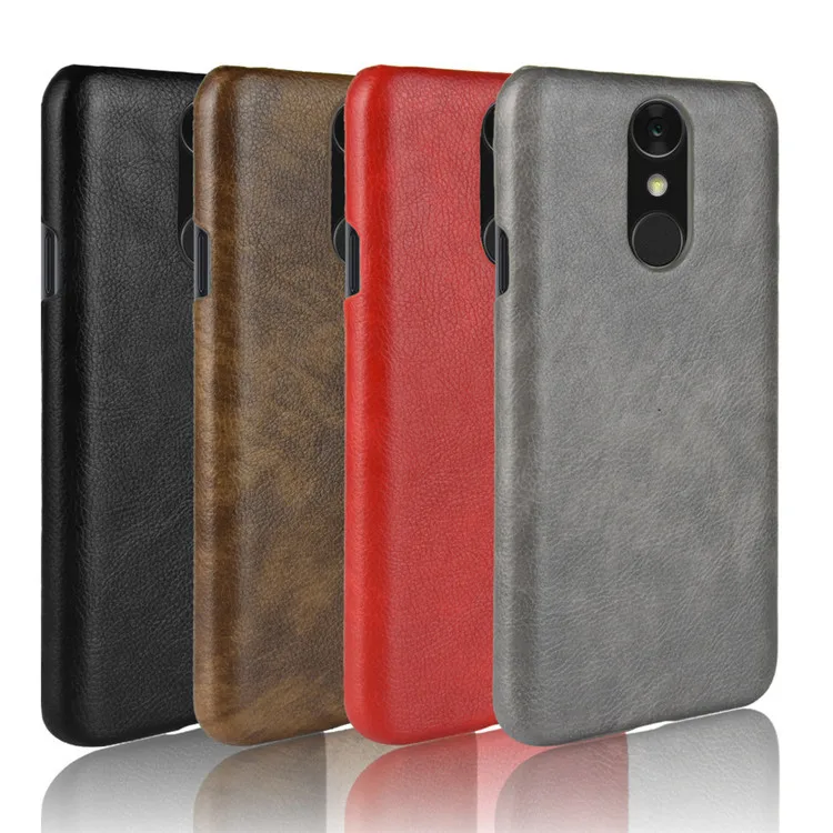 Роскошный кожаный чехол для LG Q7 + Plus 5 '' жесткий матовый Q 7 из ПУ кожи бампер Fundas