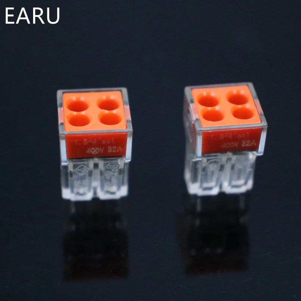 10 шт./лот 4Pin 104 773-104 проводной разъем для распределительной коробки 4-контактный