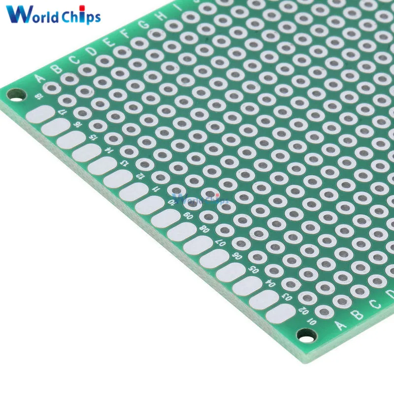 10 шт. двухсторонний Прототип PCB Луженая универсальная макетная плата 5x7 см 50 мм x 70