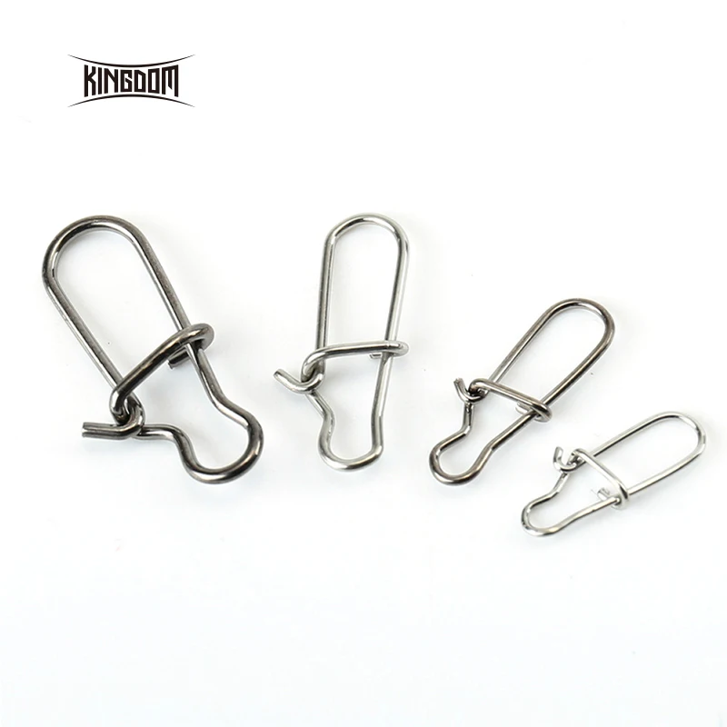 База крючок оснастки Нержавеющая сталь Рыбалка вертлюгом Безопасность защелки