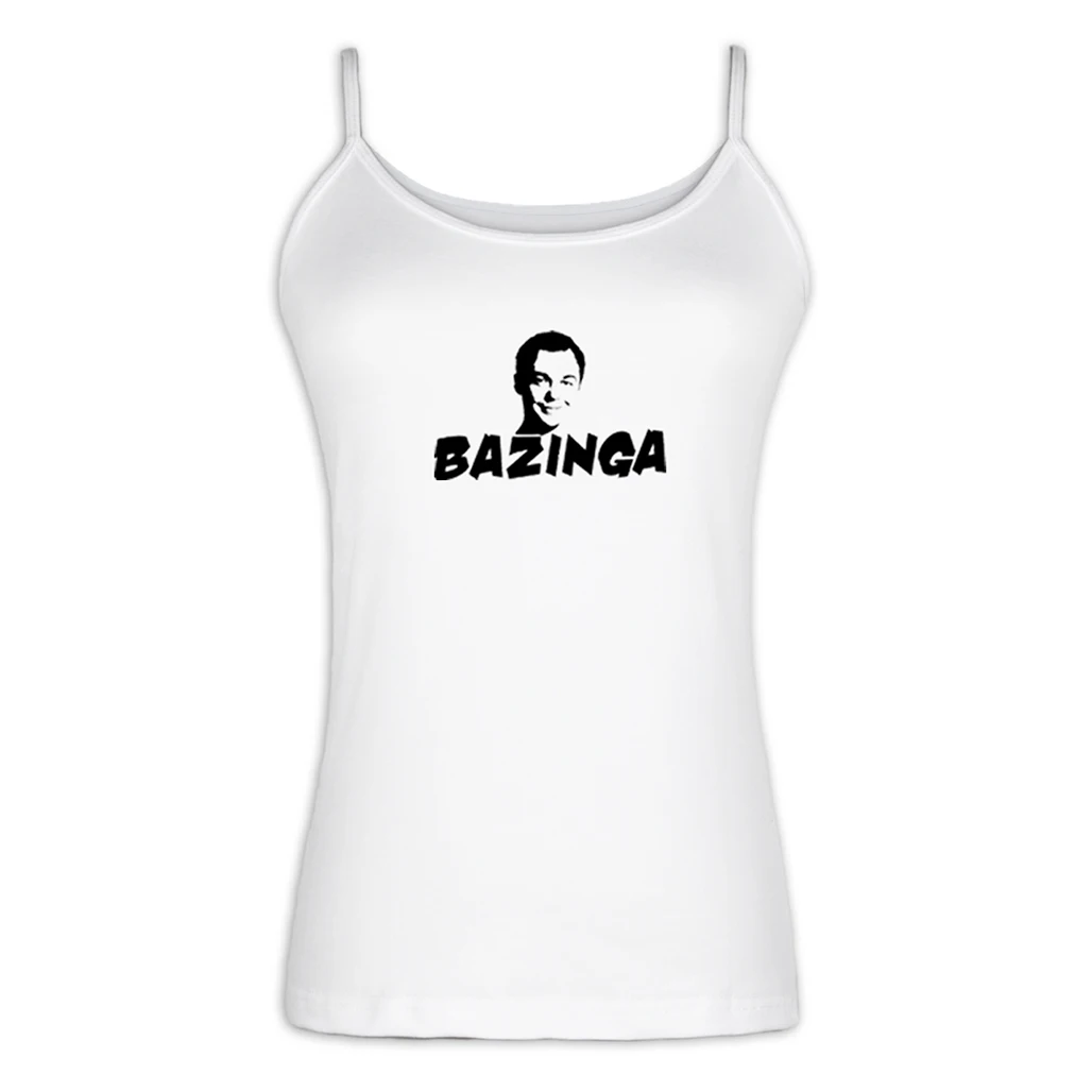 Топ на бретелях с забавными персонажами из мультфильма Теория большого взрыва