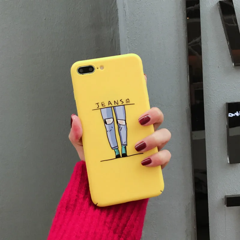 POBLU для iphone X Мода Cool Girl чехол телефона 6 S 7 8 Plus задняя крышка забавные джинсы с