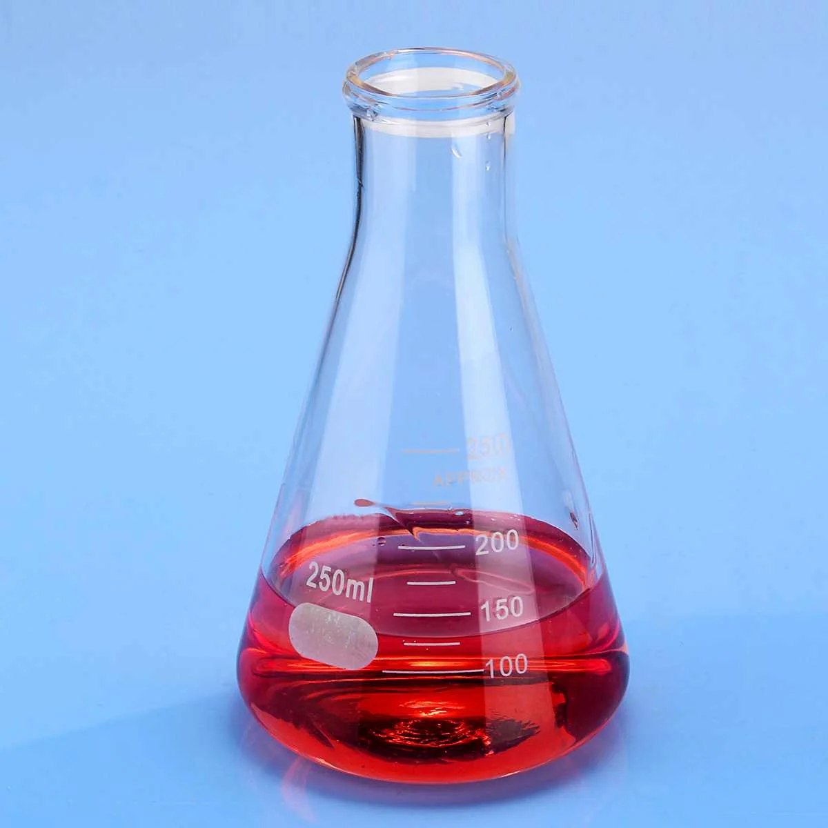2 шт. 250 мл лабораторное стекло Erlenmeyer коническая фляга w/Rim боросиликатная лабораторная стеклянная посуда