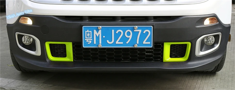 Lapetus 6 цветов для Jeep Renegade 2015 2016 2017 2018 ABS Авто Стайлинг Передняя головка бампер