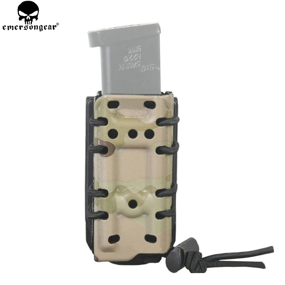 

EMERSONGEAR G-код стиль 9 мм Магнитный чехол тактическая пластиковая кобура Журнал Сумка военный Быстрый Mag пистолет кобура Мультикам EM6406