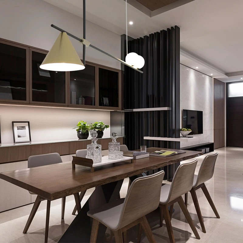 Современный подвесной светильник в скандинавском стиле обеденный стол кухонный