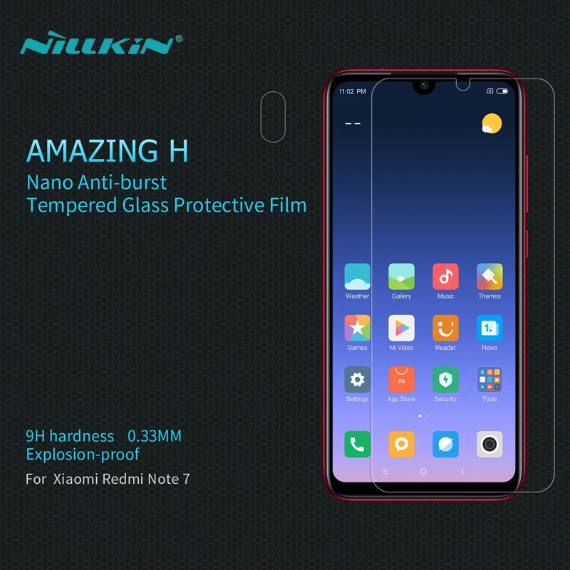 Закаленное стекло NILLKIN Amazing H 0 33 мм для Xiaomi Redmi Note 7 противовзрывная Защита экрана