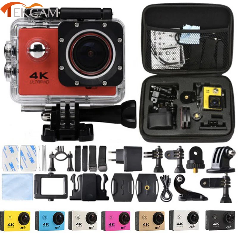 Экшн камера TEKCAM F60 1080p HD V3 4K / 30fps 2 0 дюйма 170D pro 30 метров