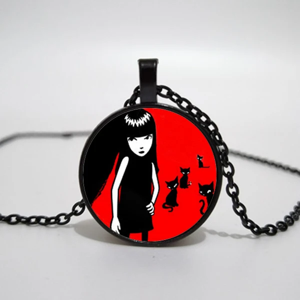 Ожерелье Эмили странное ожерелье ручной работы готическое эмо. с выпуклым