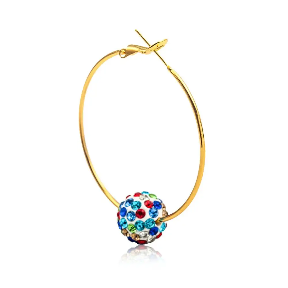 Круглые серьги женские модели Шамбала модные ювелирные изделия милая бижутерия