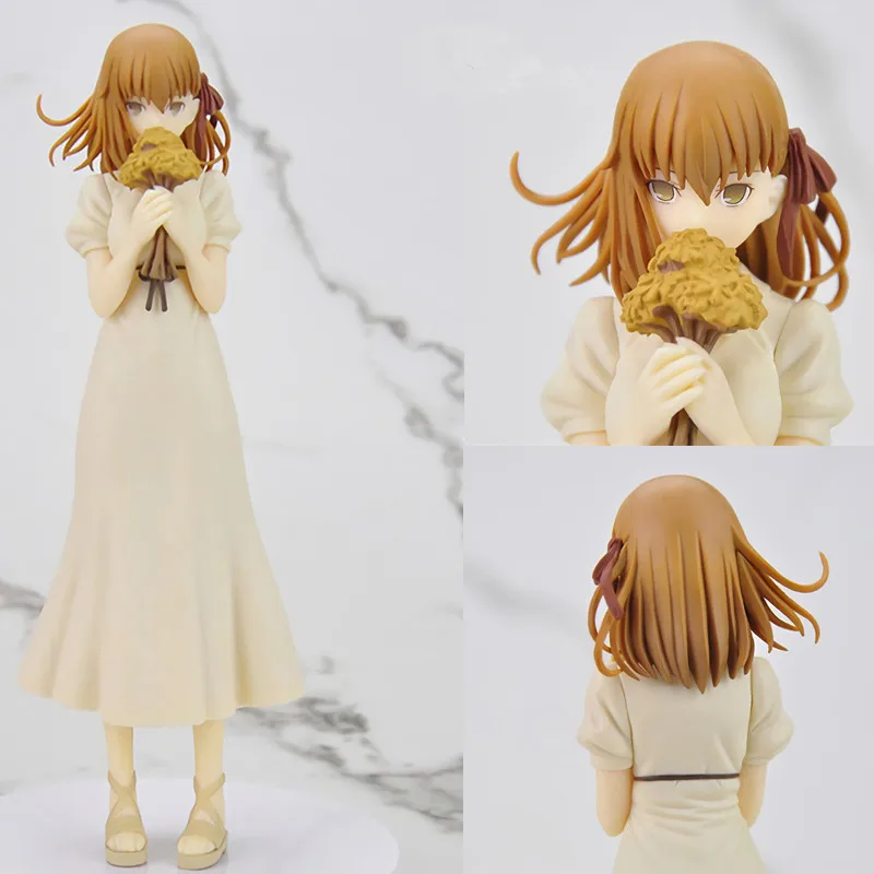 

17CM Japan Anime Fate/stay Night Heaven's Feel Matou Sakura with Flower Brown Dress Ver Model PVC Collection Action Figure Doll