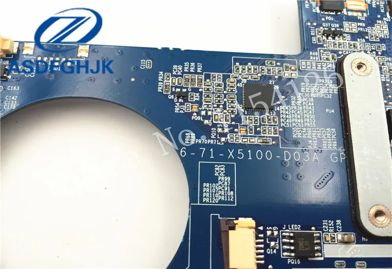 Материнская плата для ноутбука 6 71 x5100 d03a Raytheon Hasee CLEVO P150hm материнская DDR3L